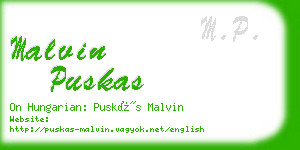 malvin puskas business card